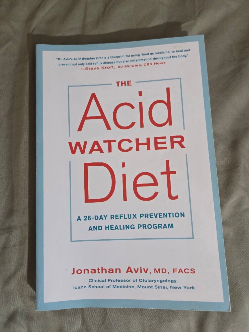 The Acid Watcher Diet by Author Jonathan Avis | Reflux Health Book